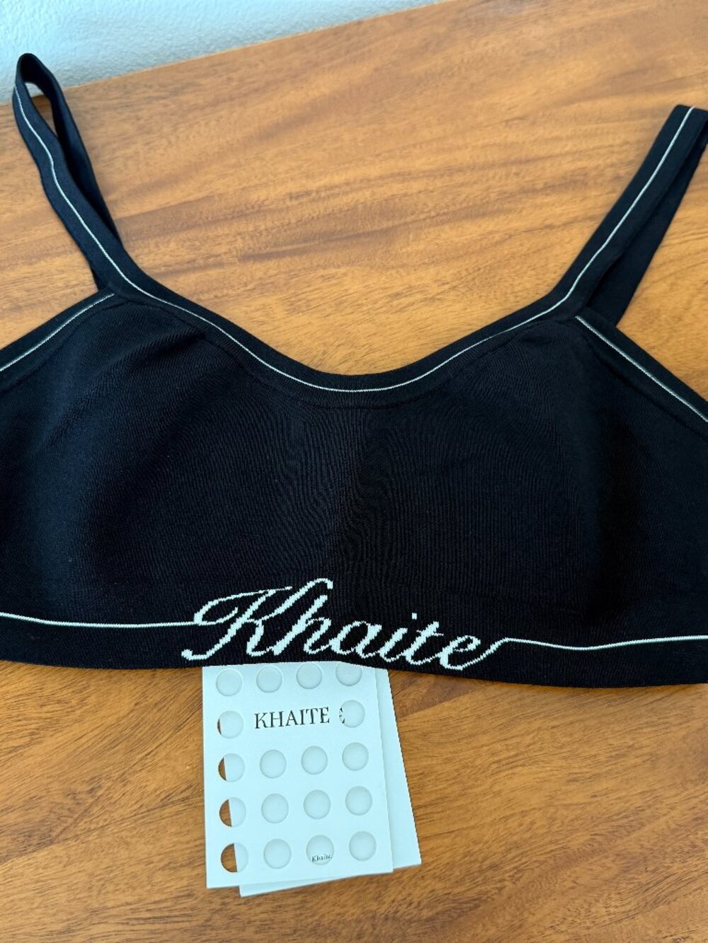 NWT Khaite Carmelo Bralette in Black